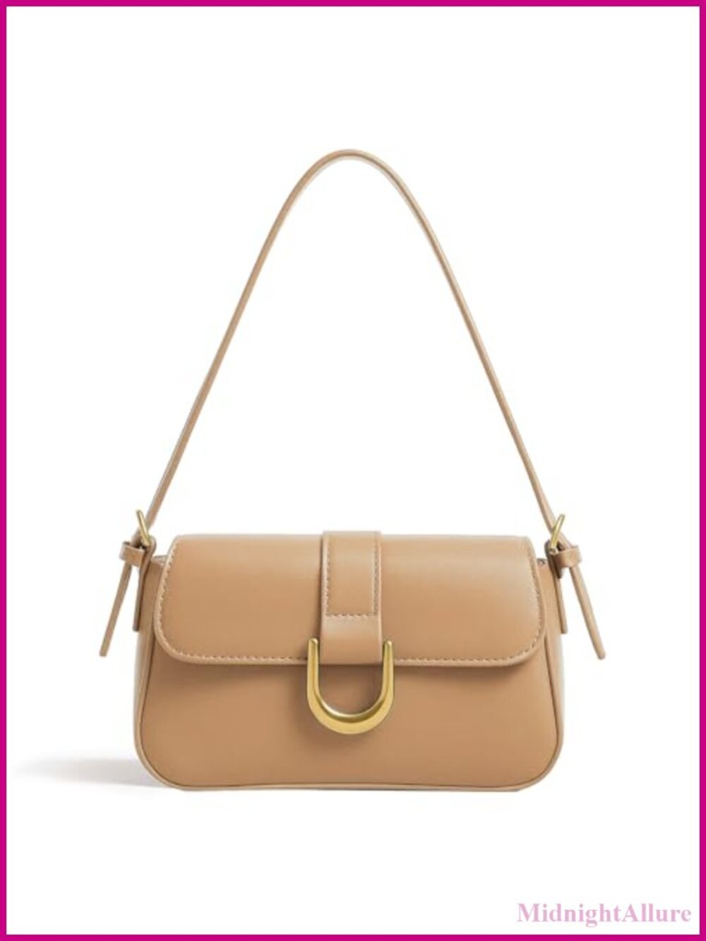 PU Leather Small Shoulder Bag Zipper Purse Hobo Handbag